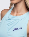 Top Siux Pleat Mujer Azul