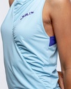 Top Siux Pleat Mujer Azul