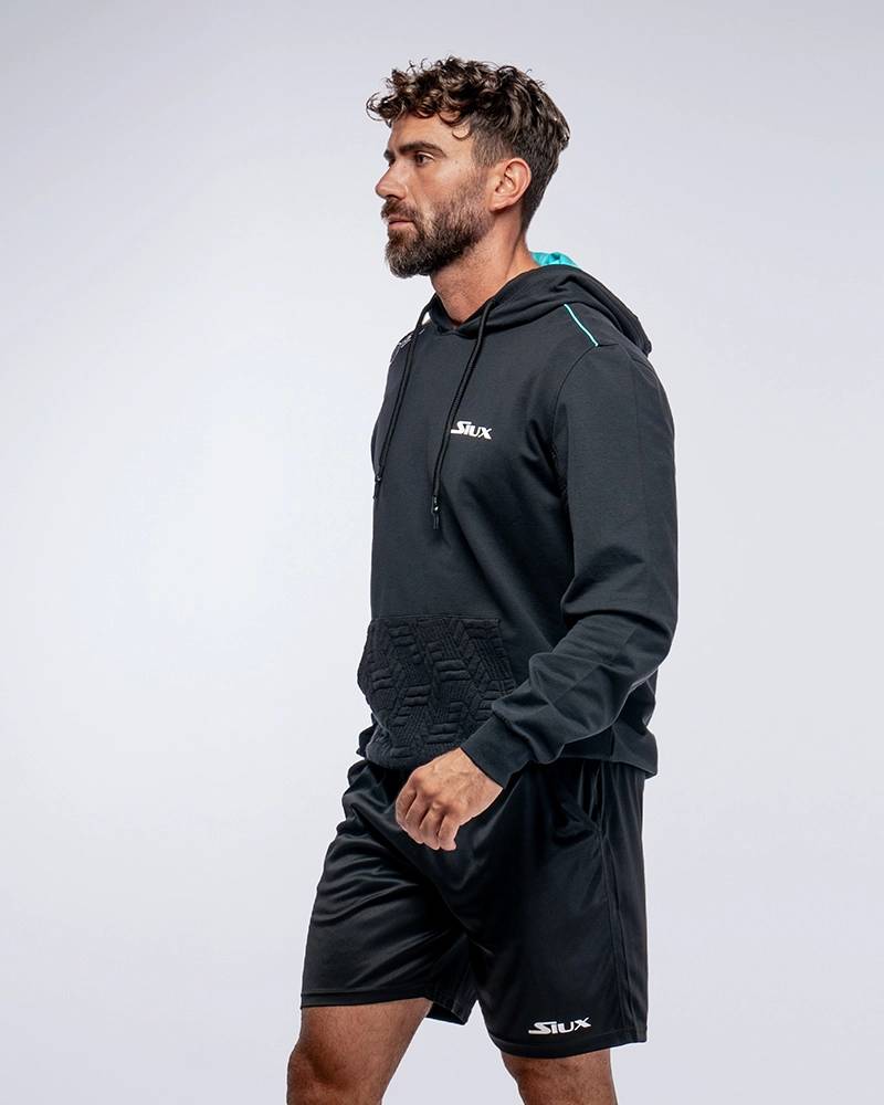 Sudadera Siux Electra Stupa Fw24 Hombre Negra