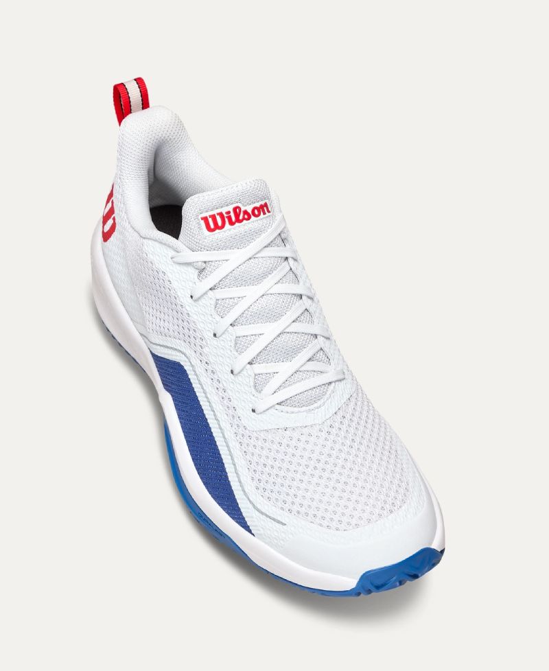 Zapatillas Wilson Rush Pro Lite Blanco Azul Rojo