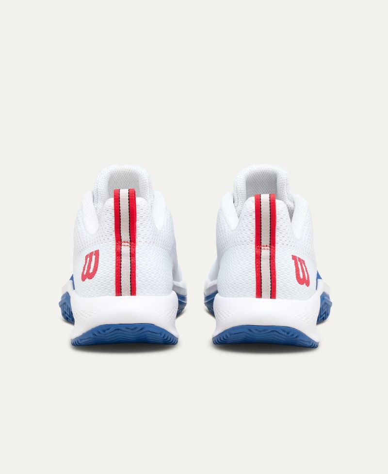 Zapatillas Wilson Rush Pro Lite Blanco Azul Rojo