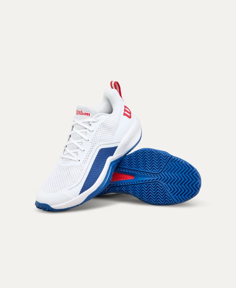 Zapatillas Wilson Rush Pro Lite Blanco Azul Rojo