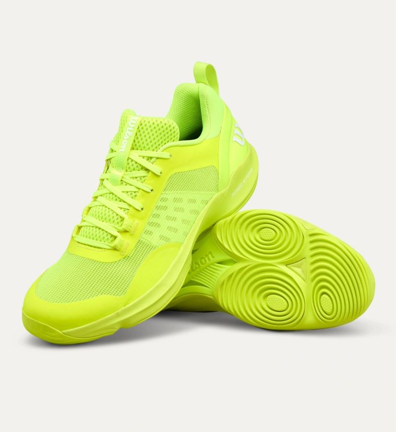 Zapatillas  Wilson  Hurakn  Pro  V2 Amarillo  Fluor Blanco