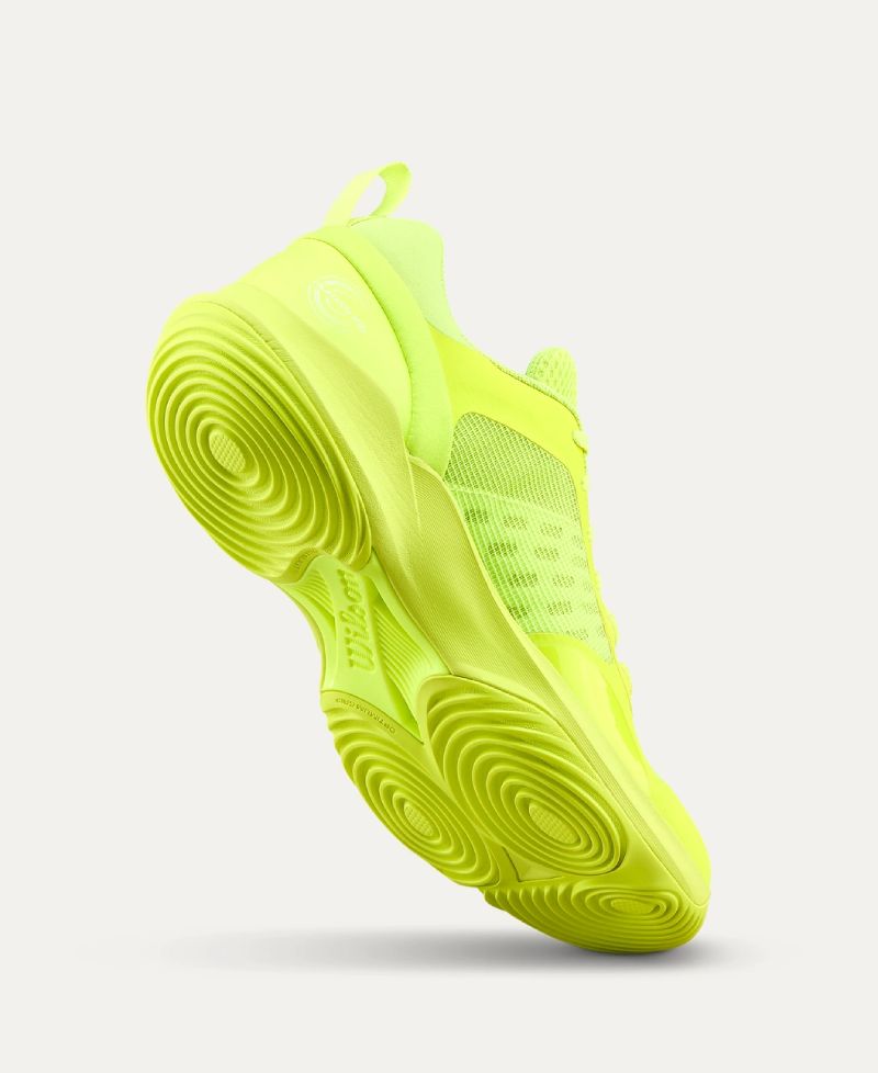 Zapatillas  Wilson  Hurakn  Pro  V2 Amarillo  Fluor Blanco