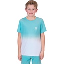 Camiseta Bidi Badu Crew Gradiant Aqua Blanco Junior